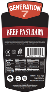 Generation 7 Sliced Beef Pastrami | 12x6oz packs